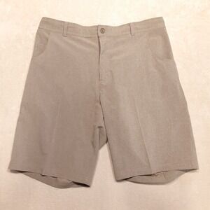 Straight Down Mens Rebel Shorts Sz.34x10/Khaki Heather/Golf/Casual/***READ Desc.